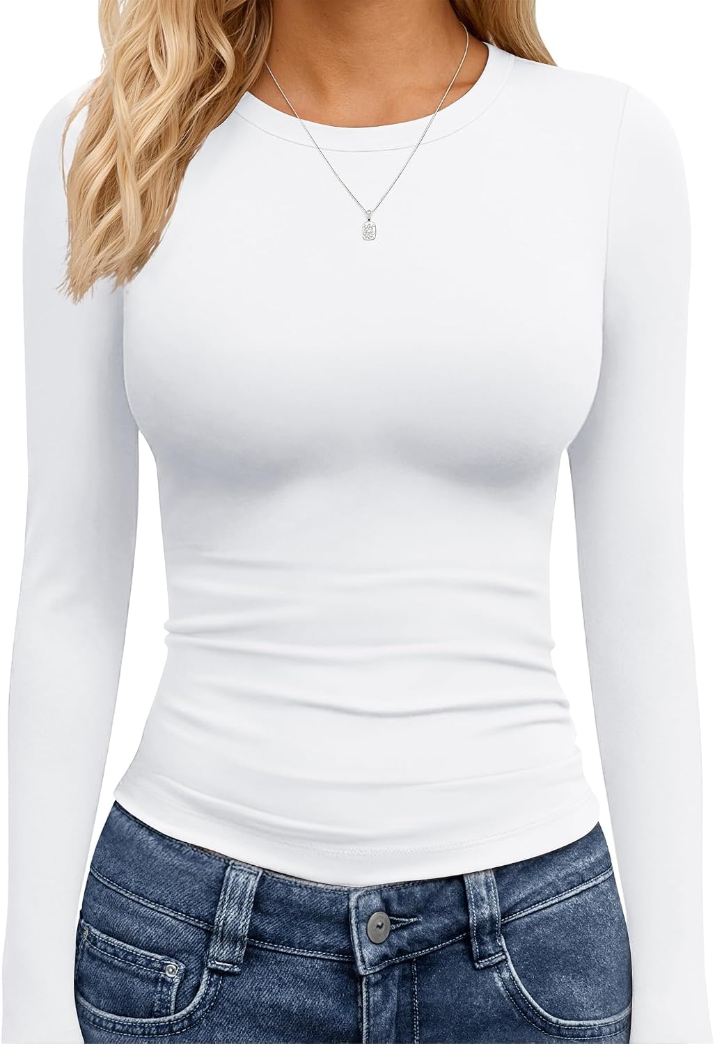 TNNZEET Haut à manches longues pour femme, mode automne, haut court de sport, style Y2K 2026