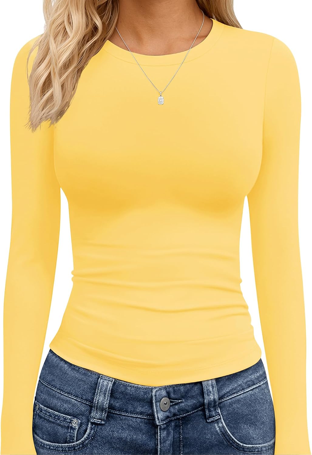 TNNZEET Haut à manches longues pour femme, mode automne, haut court de sport, style Y2K 2026