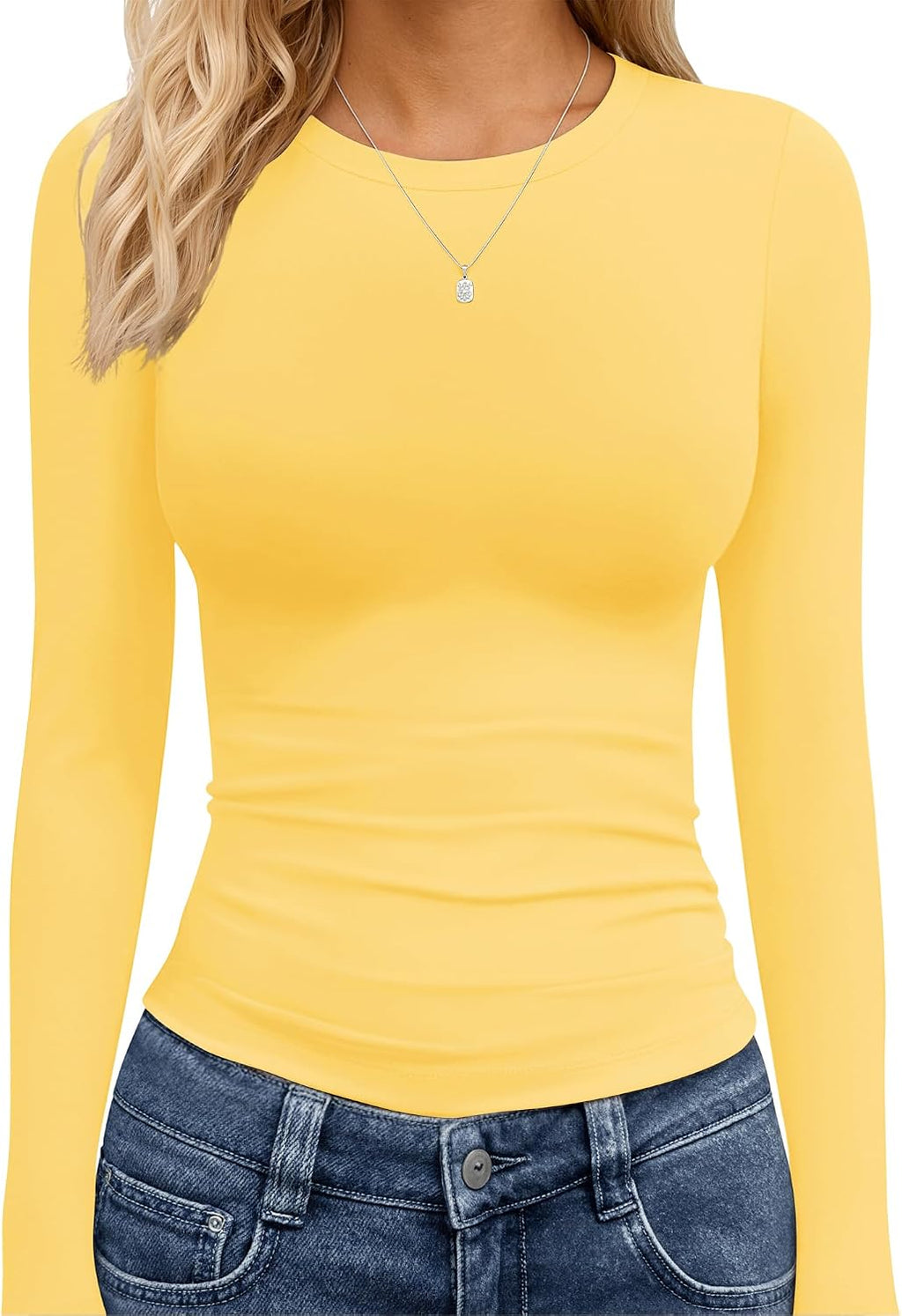 TNNZEET Haut à manches longues pour femme, mode automne, haut court de sport, style Y2K 2026