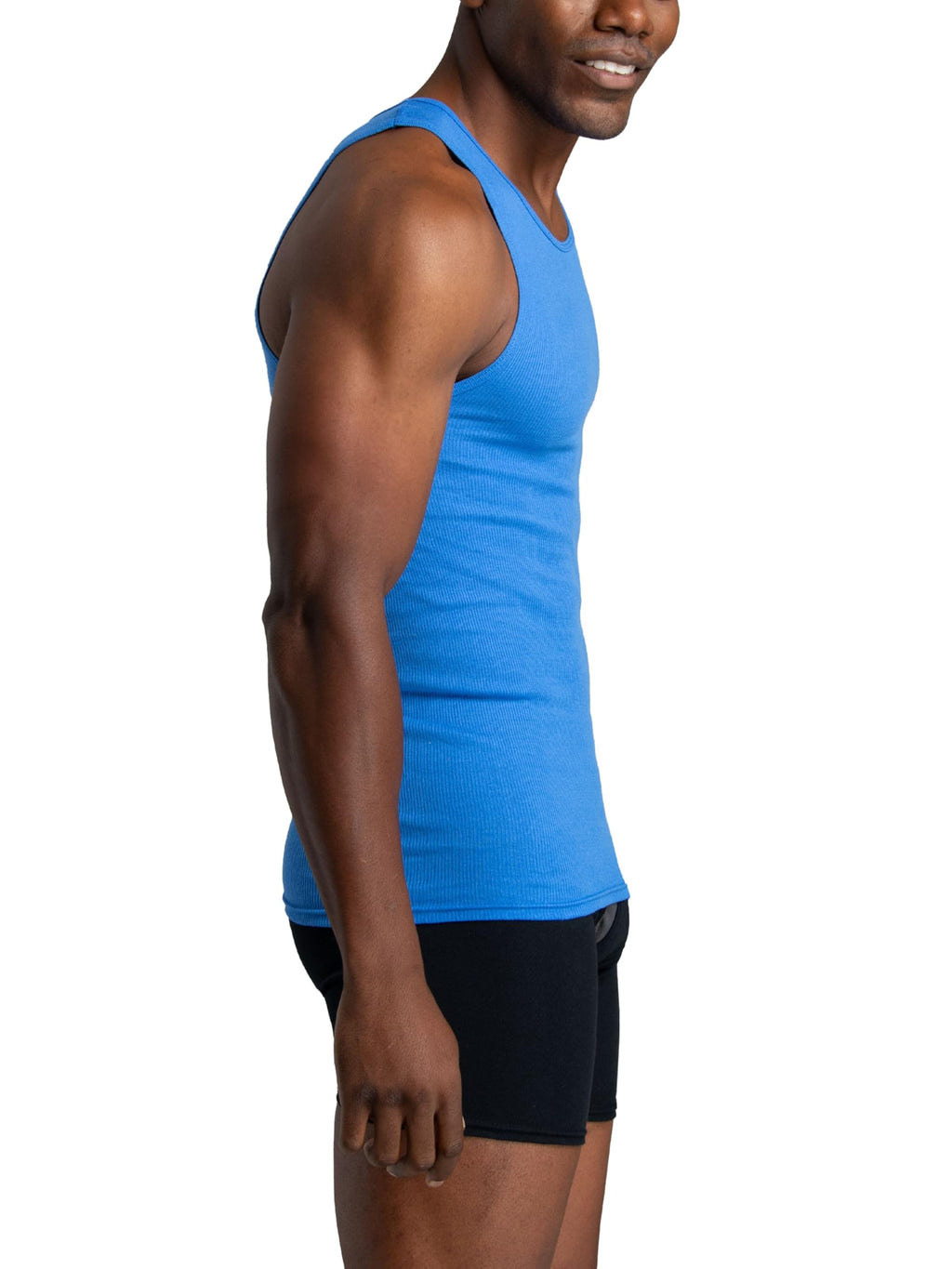Fruit of the Loom Men's Sleeveless Tag Free Moisture Wicking Tank A-Shirt