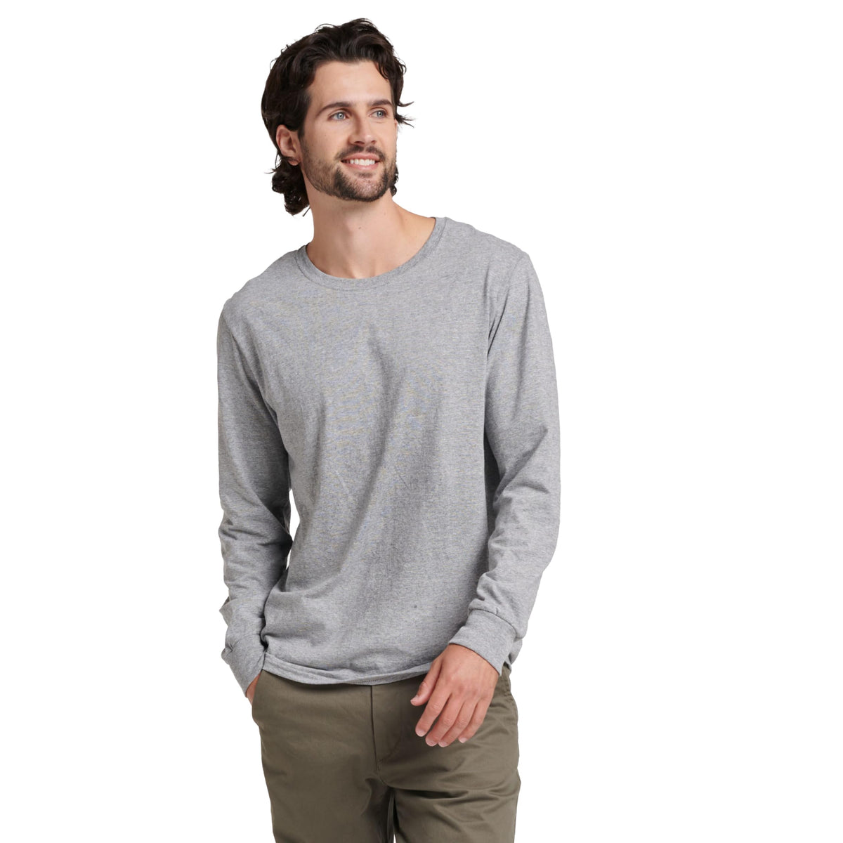 Russell Athletic Herren Dri-Power Langarm-T-Shirts, feuchtigkeitsableitend, geruchshemmend, UPF 30+