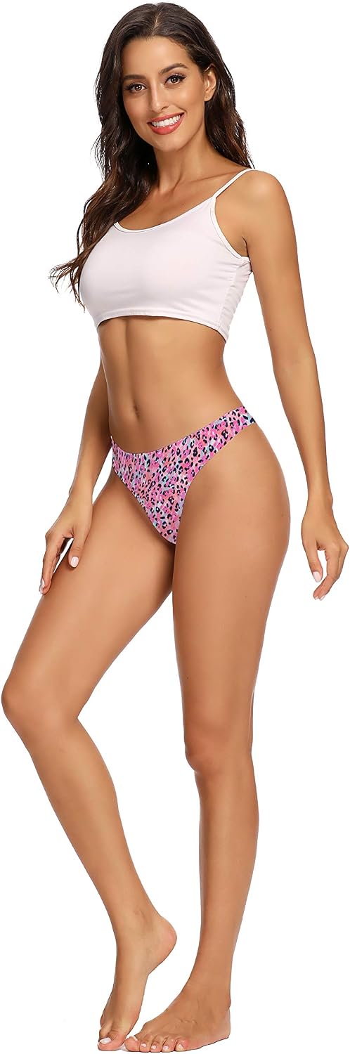 voenxe Nahtlose Damen-Tangas, unsichtbarer Sport-Tanga für Damen, 5er-Pack