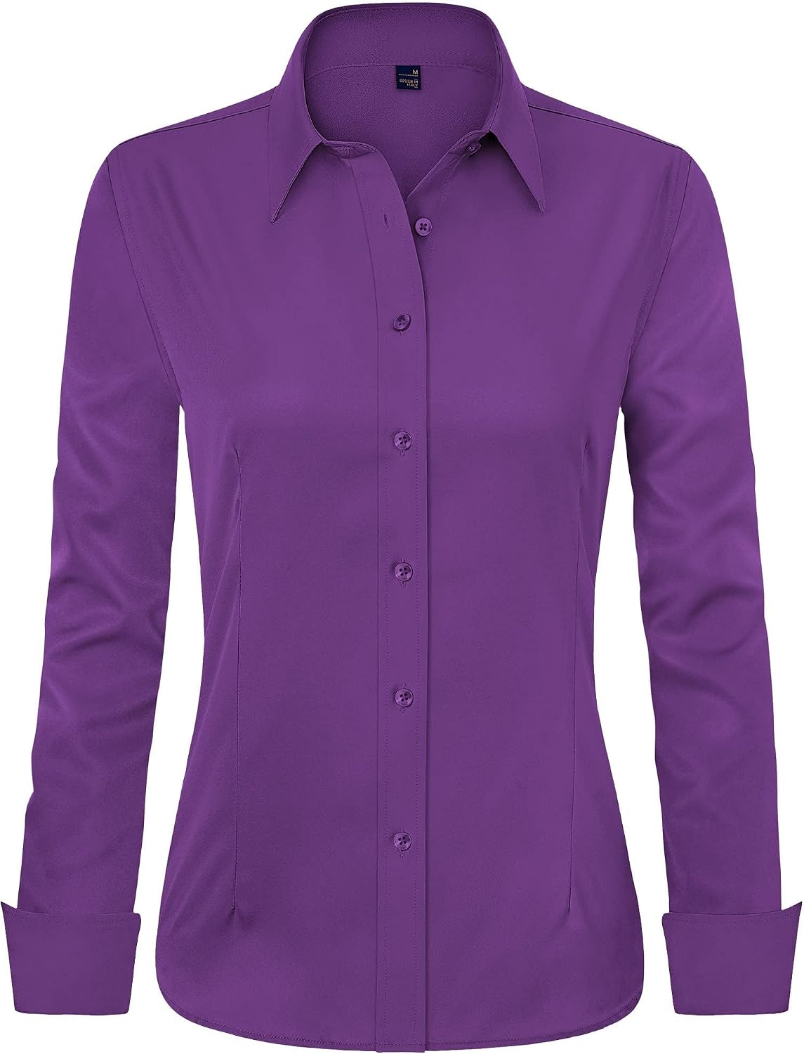 J.VER Womens Dress Shirts Long Sleeve Button Down Shirt Wrinkle-Free Business Casual Blouse Office Work Tops