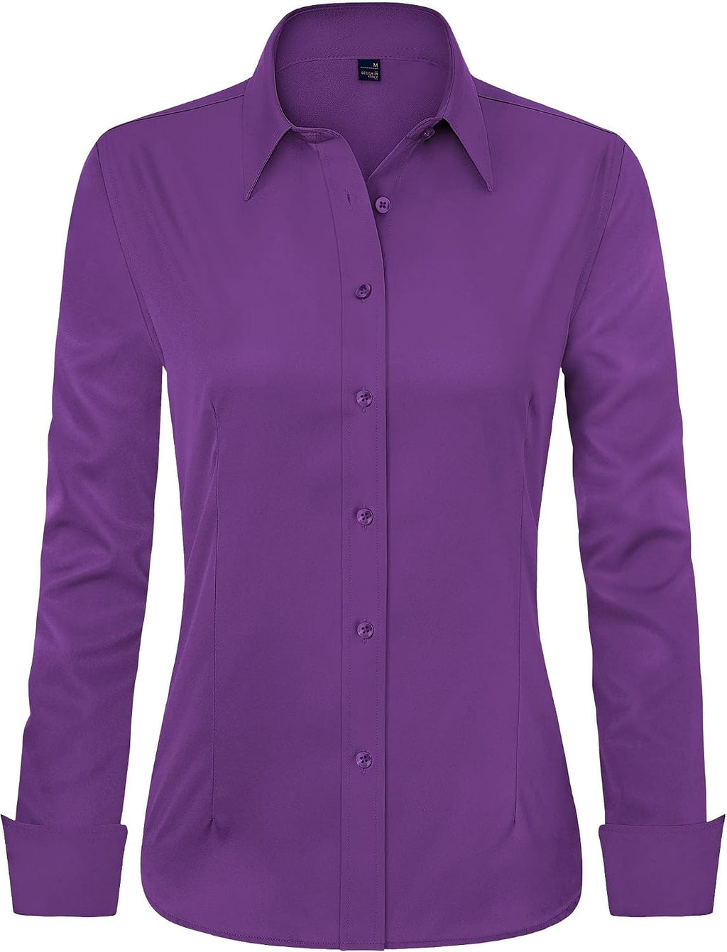 J.VER Womens Dress Shirts Long Sleeve Button Down Shirt Wrinkle-Free Business Casual Blouse Office Work Tops