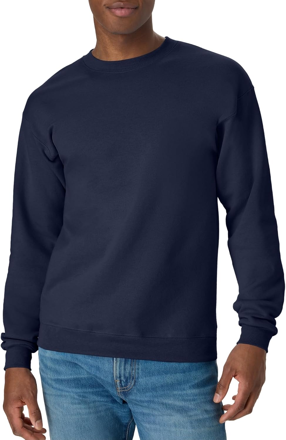 Sweat-shirt Hanes pour homme, sweat-shirt col rond en molleton EcoSmart, tailles grandes et très grandes disponibles, lot de 1 ou 2
