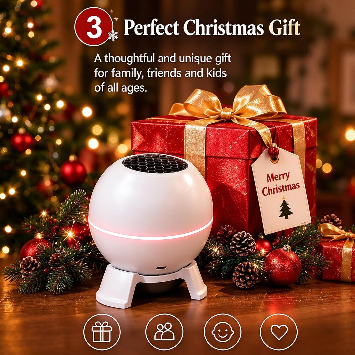 Magical Christmas Projection Night Light | Plug & Play HD Projector Indoor