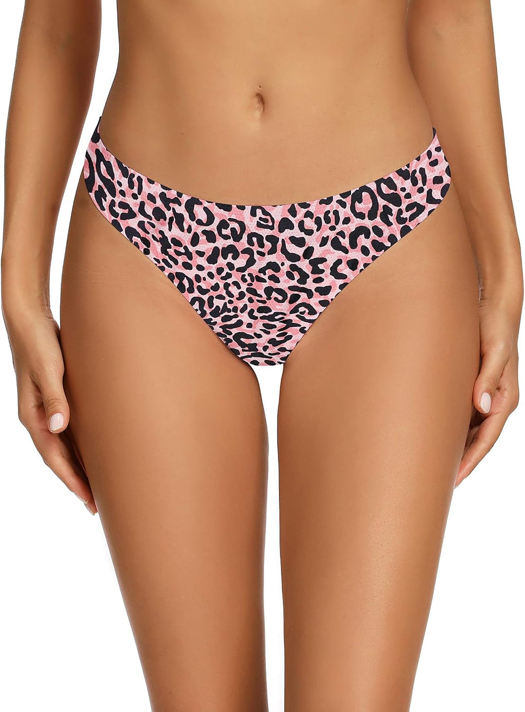 voenxe Nahtlose Damen-Tangas, unsichtbarer Sport-Tanga für Damen, 5er-Pack