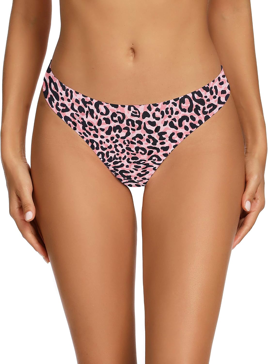 voenxe Nahtlose Damen-Tangas, unsichtbarer Sport-Tanga für Damen, 5er-Pack
