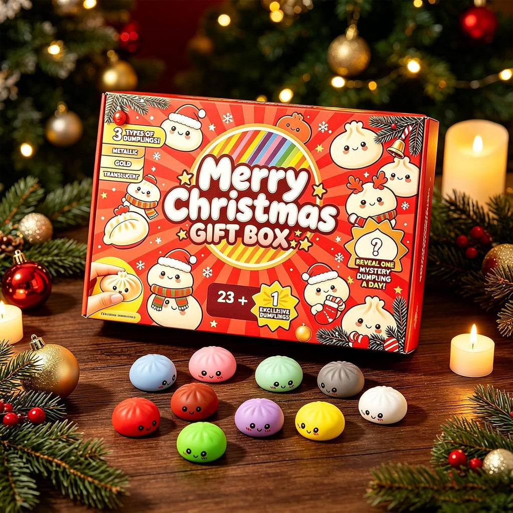 Decorative Advent Calendars,2026 Christmas Advent Calendar Countdown Calendar,24 Day Countdown for Adults, Mini Ornaments with Cute Holiday Designs for Christmas Countdown,Stocking Stuffers and Gifts, Relieve Stress(A)