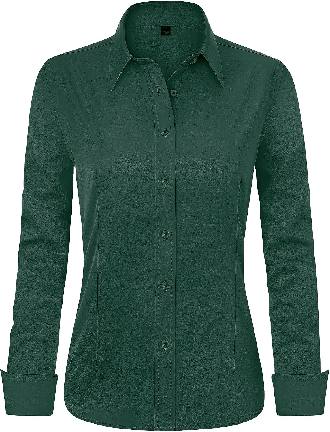J.VER Womens Dress Shirts Long Sleeve Button Down Shirt Wrinkle-Free Business Casual Blouse Office Work Tops