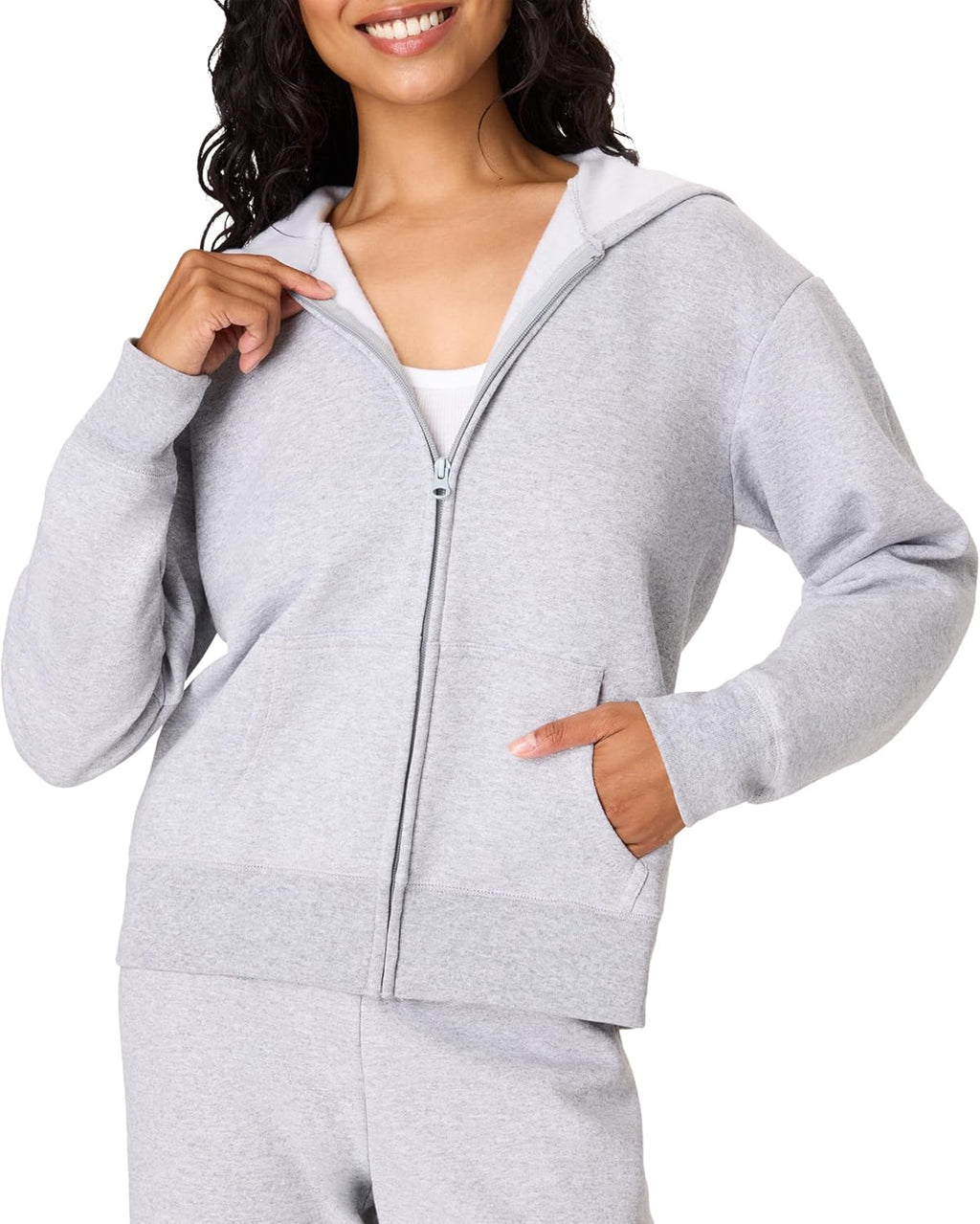 Hanes Women's EcoSmart Fleece Sweatshirt for Women, Soft Midweight - Full-Zip Hoodie, Sweatshirt, or 1/4 Zip