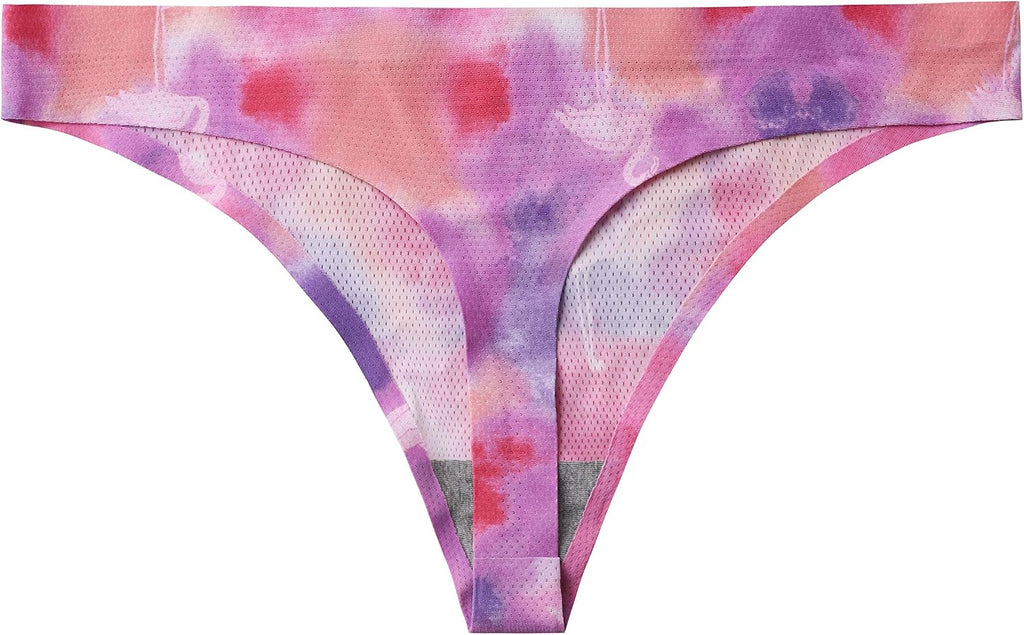 voenxe Nahtlose Damen-Tangas, unsichtbarer Sport-Tanga für Damen, 5er-Pack