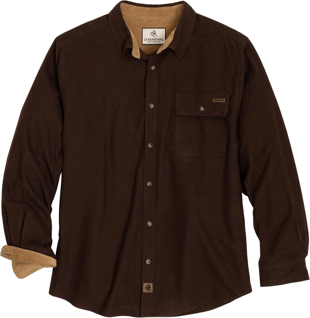 Legendary Whitetails Mens Flannel Long Sleeve Button Down 100% Cotton Shirt