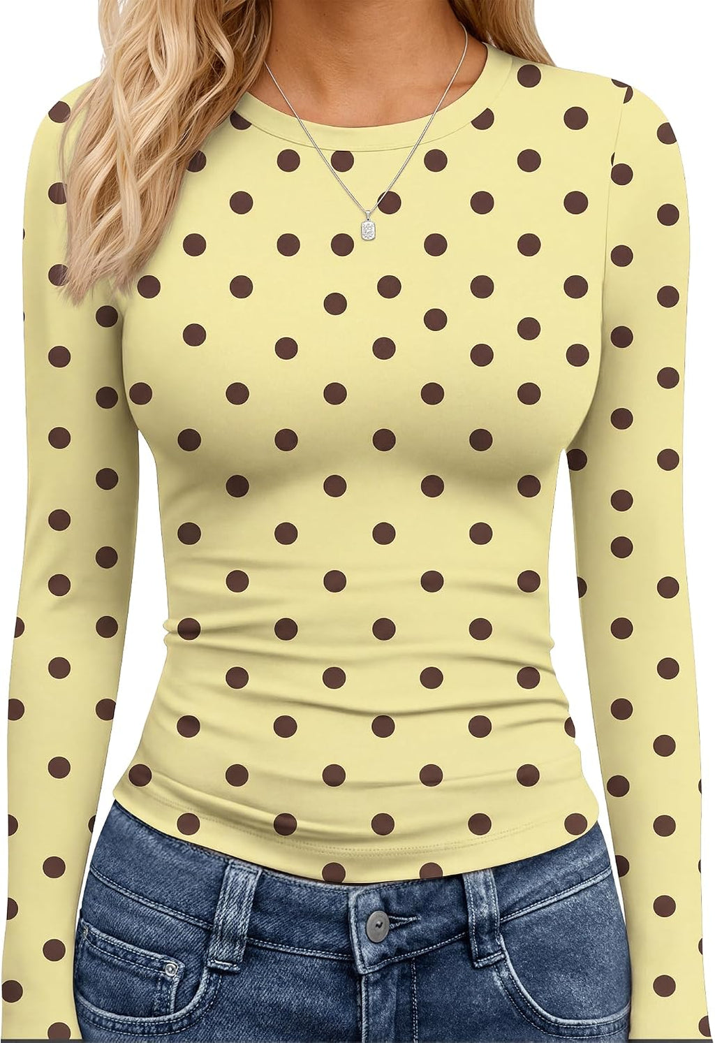 TNNZEET Haut à manches longues pour femme, mode automne, haut court de sport, style Y2K 2026