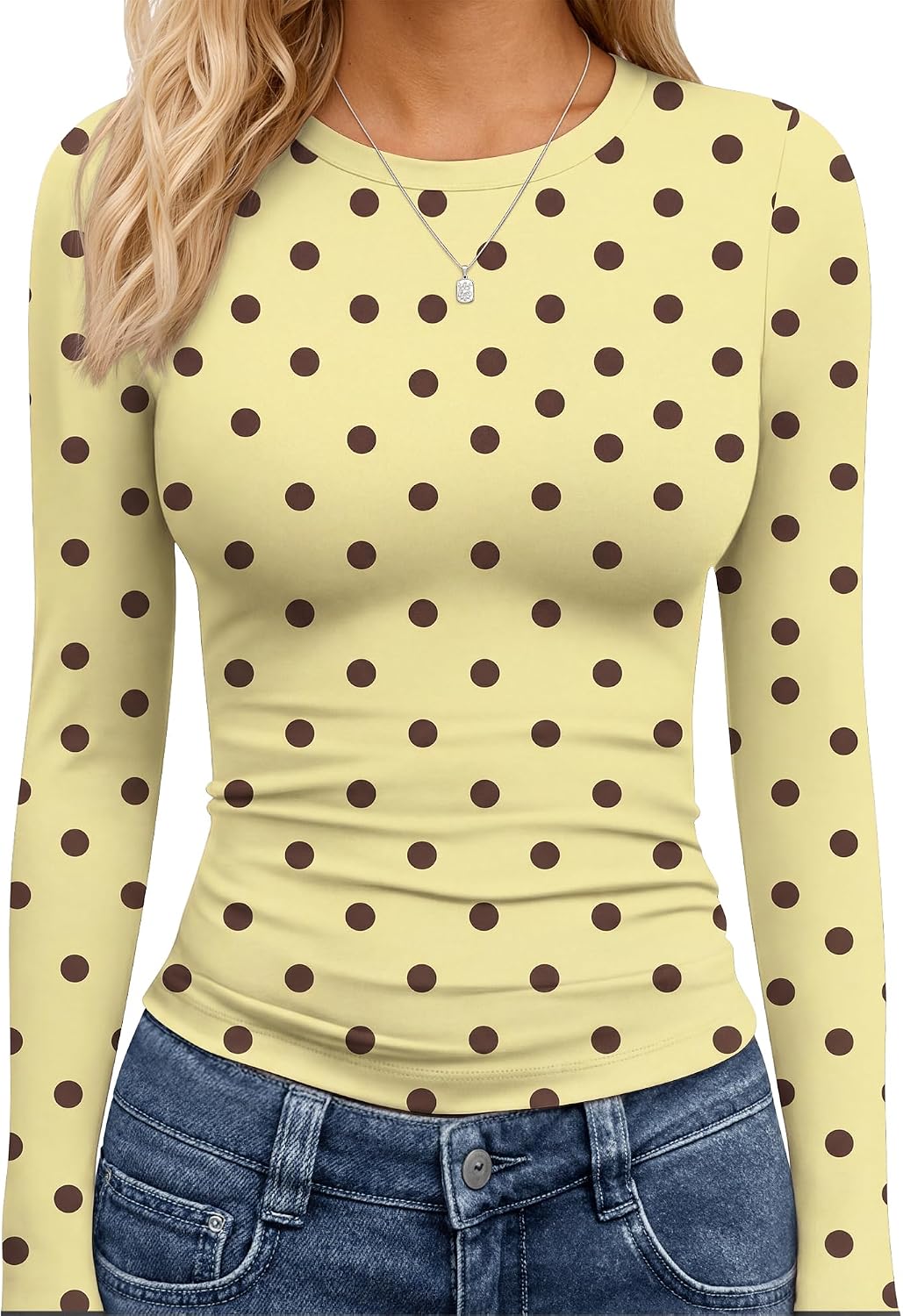 TNNZEET Haut à manches longues pour femme, mode automne, haut court de sport, style Y2K 2026
