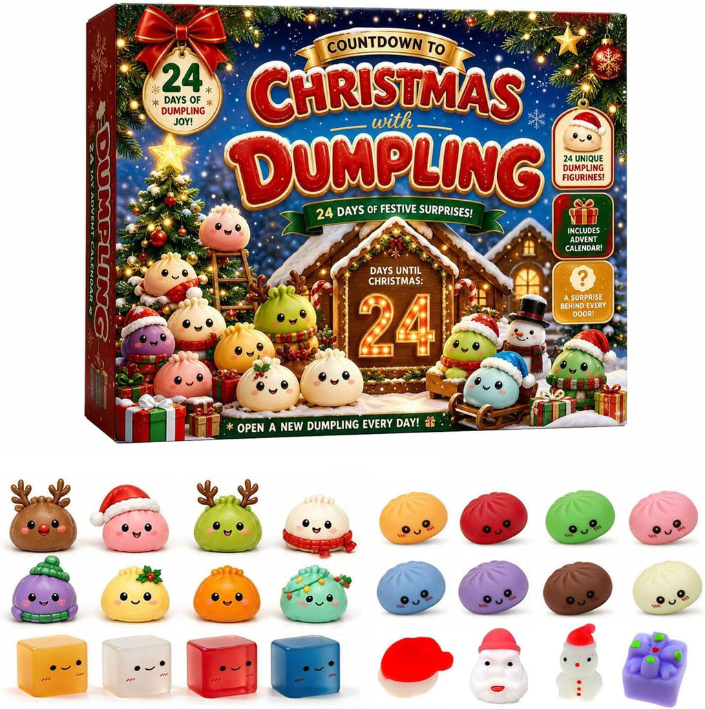 Decorative Advent Calendars,2026 Christmas Advent Calendar Countdown Calendar,24 Day Countdown for Adults, Mini Ornaments with Cute Holiday Designs for Christmas Countdown,Stocking Stuffers and Gifts, Relieve Stress(A)