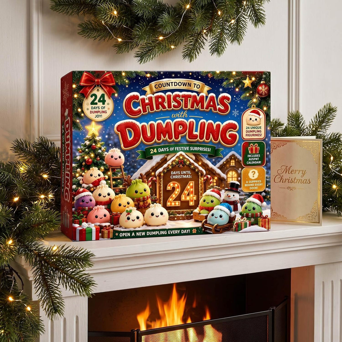 Decorative Advent Calendars,2026 Christmas Advent Calendar Countdown Calendar,24 Day Countdown for Adults, Mini Ornaments with Cute Holiday Designs for Christmas Countdown,Stocking Stuffers and Gifts, Relieve Stress(A)