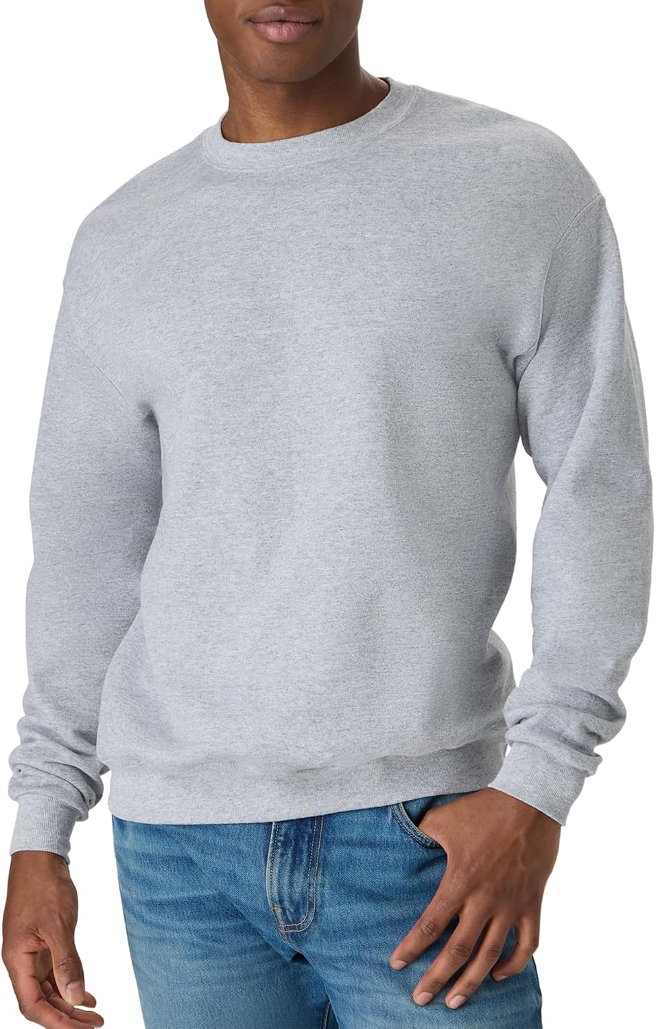 Sweat-shirt Hanes pour homme, sweat-shirt col rond en molleton EcoSmart, tailles grandes et très grandes disponibles, lot de 1 ou 2