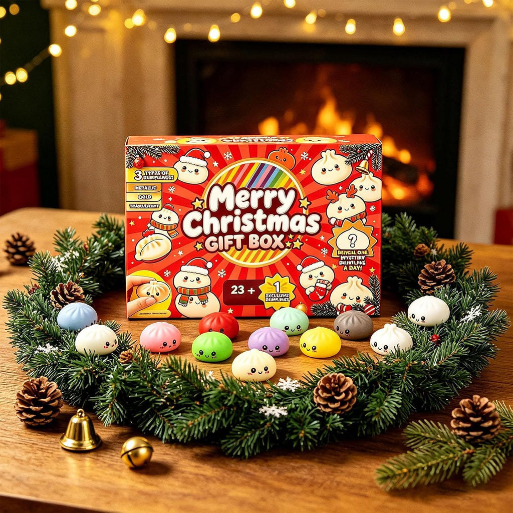 Decorative Advent Calendars,2026 Christmas Advent Calendar Countdown Calendar,24 Day Countdown for Adults, Mini Ornaments with Cute Holiday Designs for Christmas Countdown,Stocking Stuffers and Gifts, Relieve Stress(A)