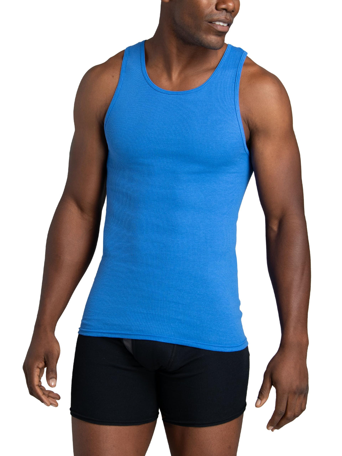 Fruit of the Loom Men's Sleeveless Tag Free Moisture Wicking Tank A-Shirt