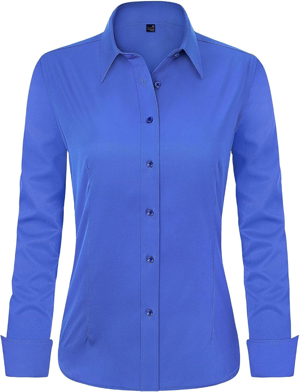 J.VER Womens Dress Shirts Long Sleeve Button Down Shirt Wrinkle-Free Business Casual Blouse Office Work Tops