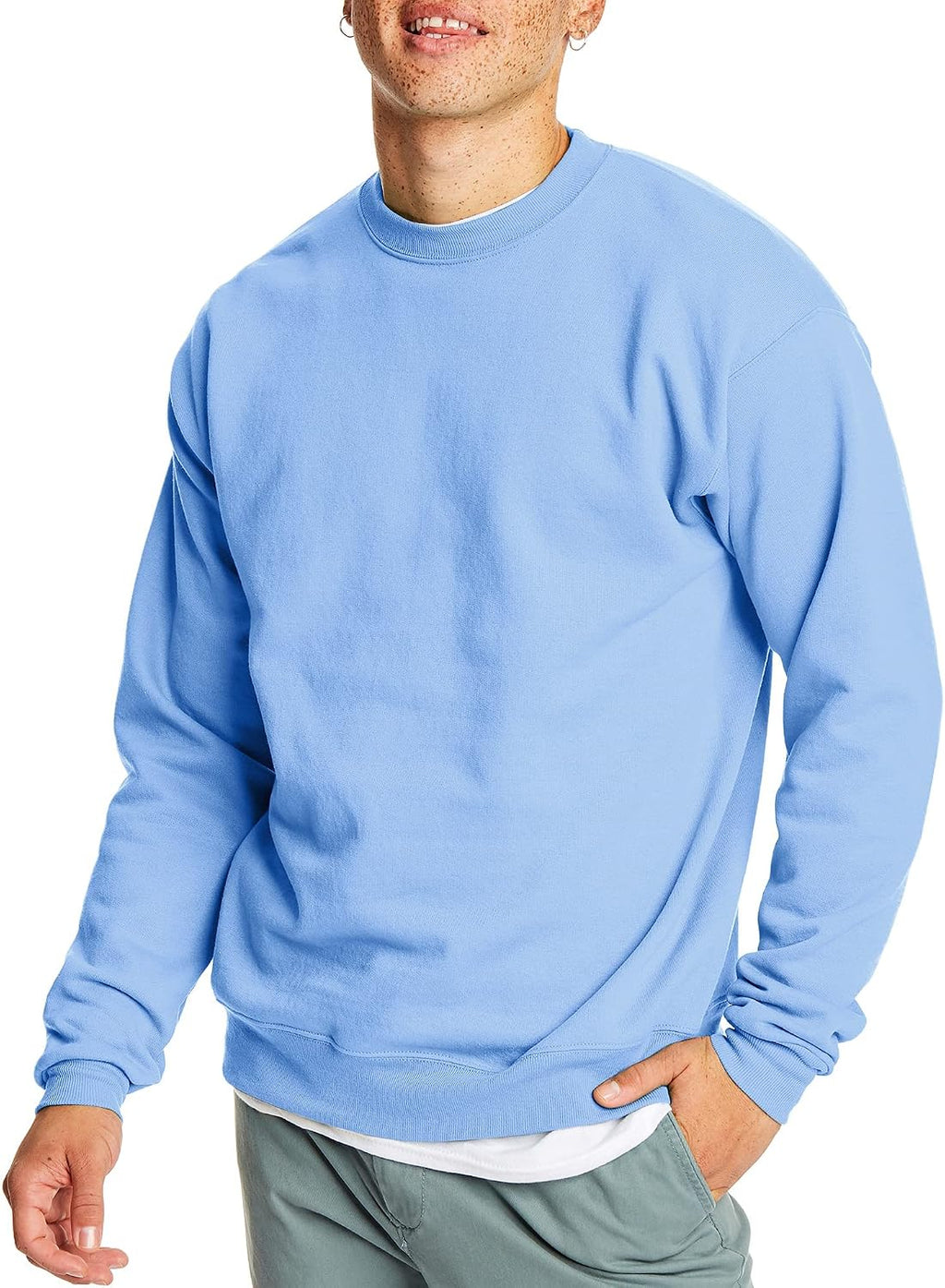 Sweat-shirt Hanes pour homme, sweat-shirt col rond en molleton EcoSmart, tailles grandes et très grandes disponibles, lot de 1 ou 2