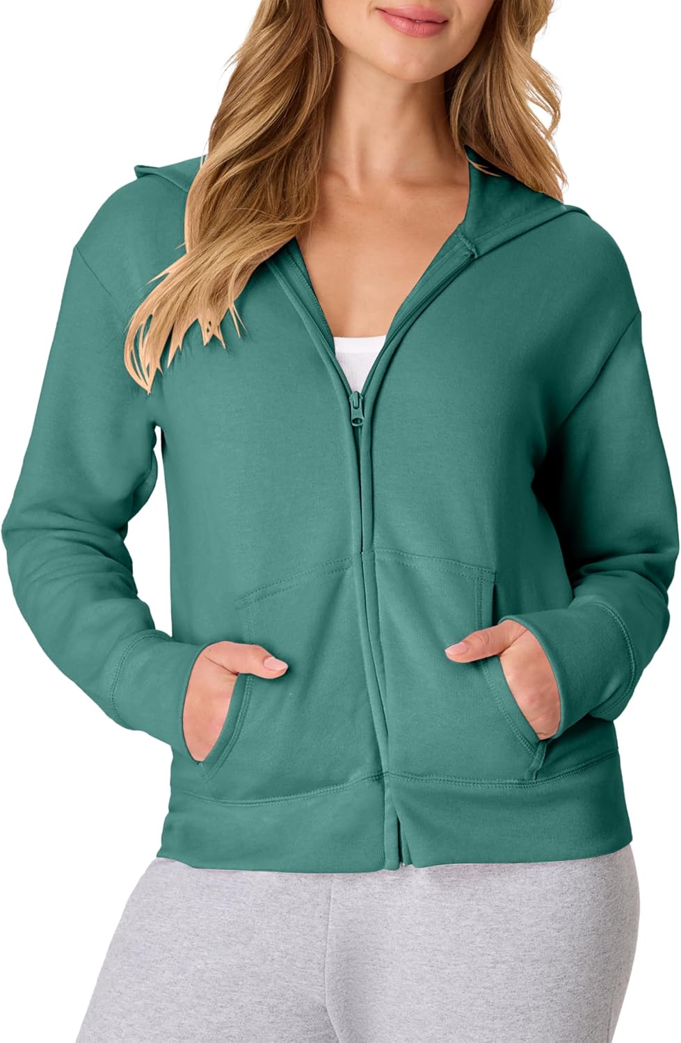 Hanes Women's EcoSmart Fleece Sweatshirt for Women, Soft Midweight - Full-Zip Hoodie, Sweatshirt, or 1/4 Zip