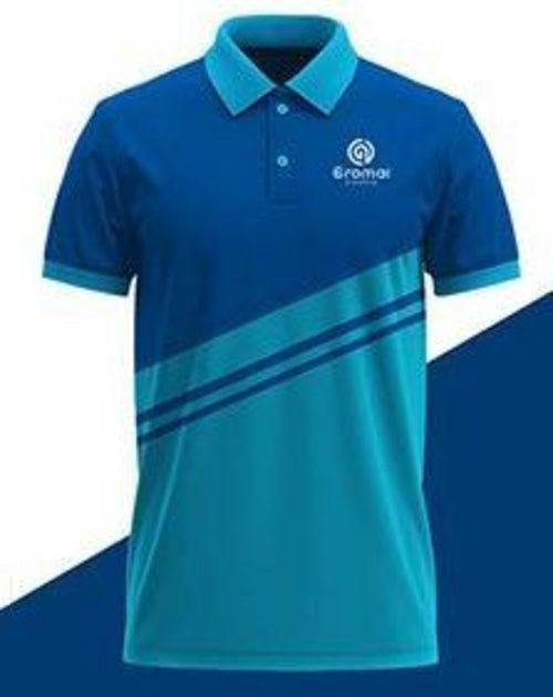 Mens Printed Polo T-Shirt
