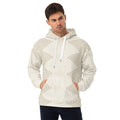 Mens Graphic Hoodie Beige Brown Aztec Geometric Lines