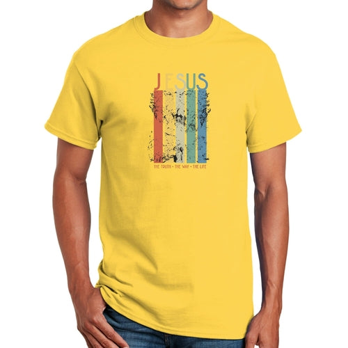 T-shirt graphique pour homme La vérité, le chemin, la vie