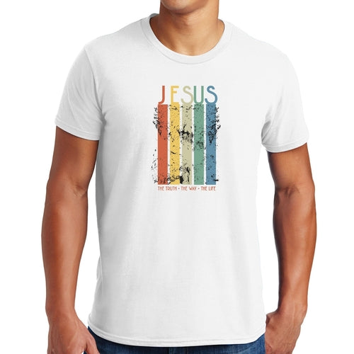 T-shirt graphique pour homme La vérité, le chemin, la vie