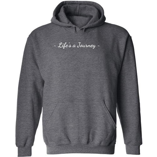 Mens Graphic Hoodie Life’s a Journey White Print