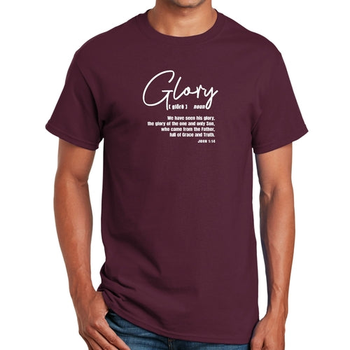 Mens Graphic T-shirt Glory - Christian Inspiration