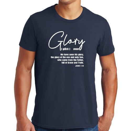 Mens Graphic T-shirt Glory - Christian Inspiration