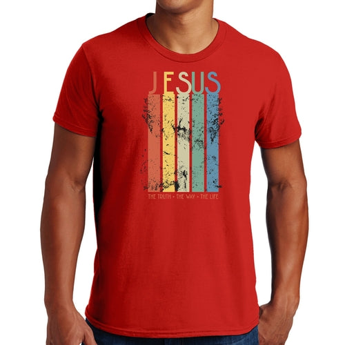 T-shirt graphique pour homme La vérité, le chemin, la vie
