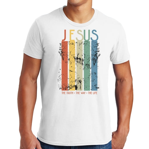 Herren-Grafik-T-Shirt „The Truth, The Way, The Life“