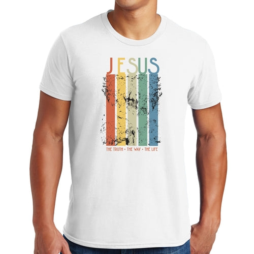 T-shirt graphique pour homme La vérité, le chemin, la vie