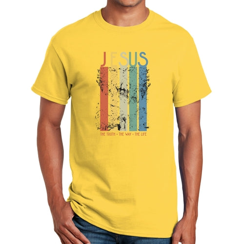 T-shirt graphique pour homme La vérité, le chemin, la vie