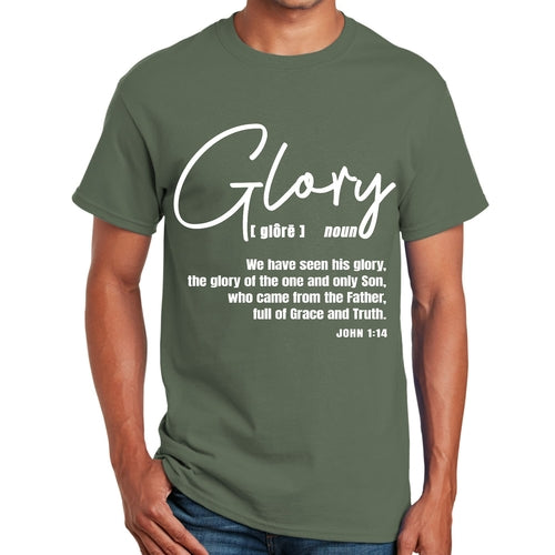 Mens Graphic T-shirt Glory - Christian Inspiration