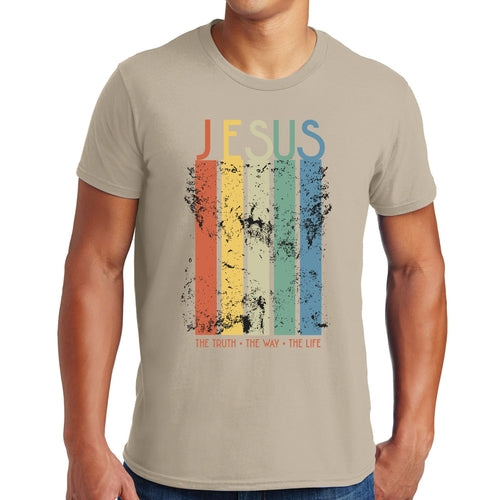 T-shirt graphique pour homme La vérité, le chemin, la vie