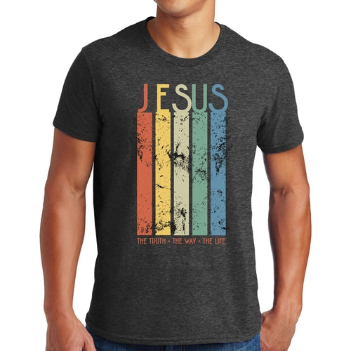 T-shirt graphique pour homme La vérité, le chemin, la vie