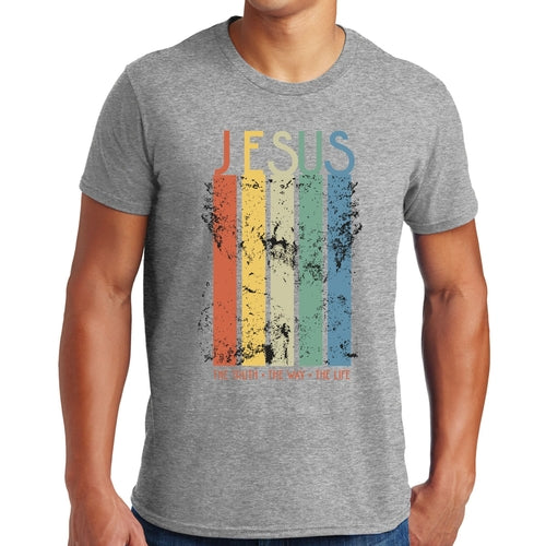 T-shirt graphique pour homme La vérité, le chemin, la vie