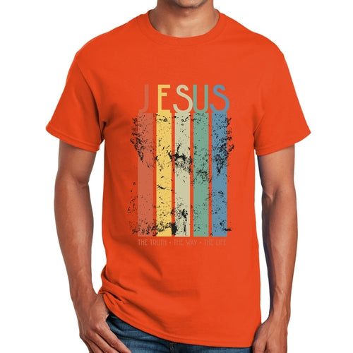 T-shirt graphique pour homme La vérité, le chemin, la vie