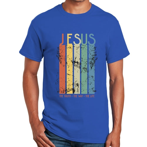 T-shirt graphique pour homme La vérité, le chemin, la vie