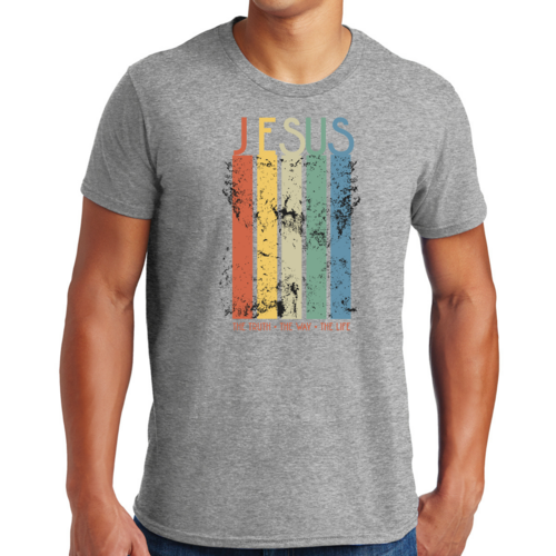 T-shirt graphique pour homme La vérité, le chemin, la vie