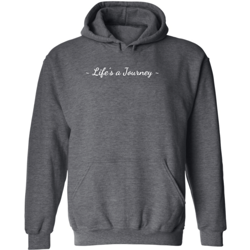 Mens Graphic Hoodie Life’s a Journey White Print