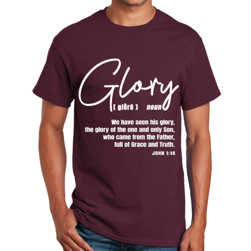Mens Graphic T-shirt Glory - Christian Inspiration
