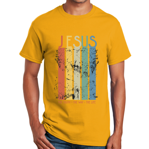 T-shirt graphique pour homme La vérité, le chemin, la vie