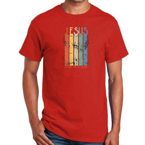 T-shirt graphique pour homme La vérité, le chemin, la vie