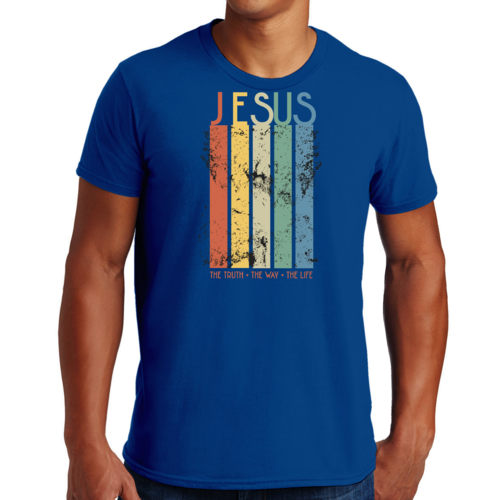 T-shirt graphique pour homme La vérité, le chemin, la vie